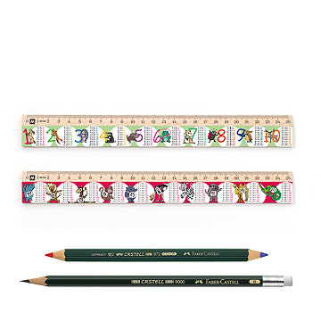 Metrie DSM04 školní sada pravítek a tužek Faber Castell 4 ks