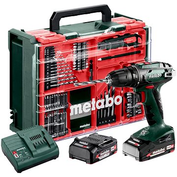 

METABO Aku vrtačka BS 18 Set mobilní dílna 18V 2x2Ah