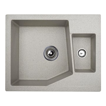 

Metalac Granit X Linea M 1,5D dvoudřez s vaničkou, béžový