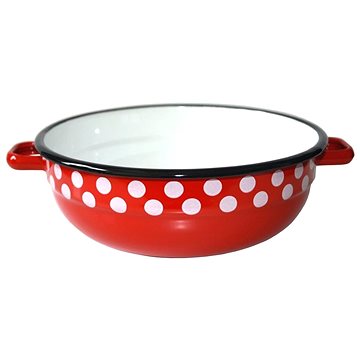 

Metalac Červený puntík, smaltovaná miska 18 cm, 1,5 l