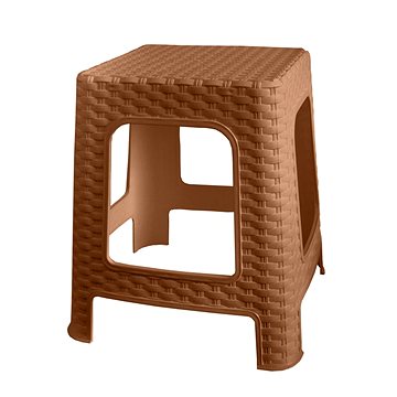 

MEGA PLAST Taburet I. zahradní polyratan 36 x 33 x 33 cm, okrový