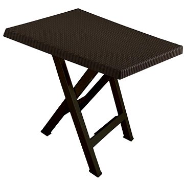 

MEGA PLAST Zahradní stůl, sklápěcí LEO 70 cm, wenge