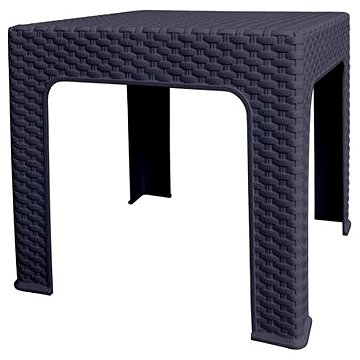

MEGA PLAST Zahradní stůl BISTRO polyratan, plast 42,5 cm, antracit