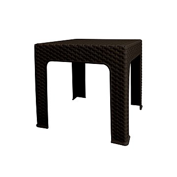 

MEGA PLAST Zahradní stůl BISTRO polyratan, plast 42,5 cm, wenge