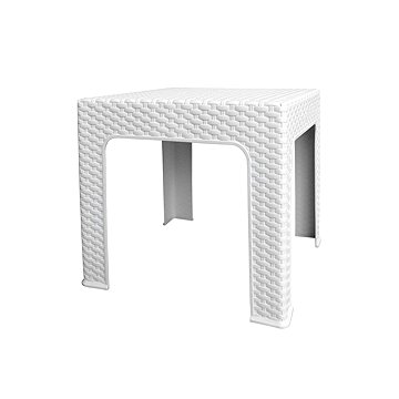 

MEGA PLAST Zahradní stůl BISTRO polyratan, plast 42,5 cm, bílý