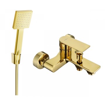 

MEXEN R45 Royo vanová baterie se sprchou set, zlatý (7223R45-50)