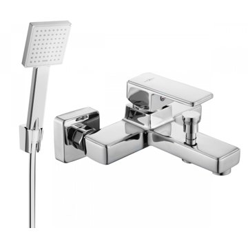 

MEXEN Cetus R45 Set vanová baterie se sprchou, stříbrný (74433R45-00)