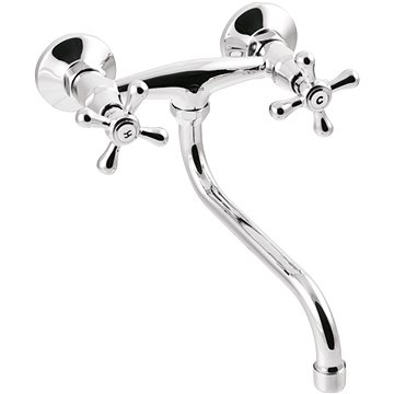 

INVENA ROMA Umyvadlová dřezová baterie, 20 cm, otočný výtok typu S ( BC-21-00S-L )