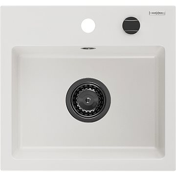 

MEXEN Milo granitový dřez 435 × 410 mm, bílý