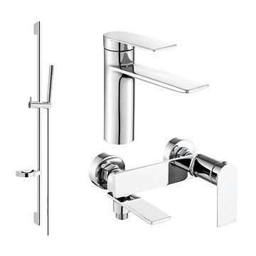 

MEXEN Zero SET umyvadlová + vanová baterie s příslušenstvím DS70, chrom 71103DS70-00