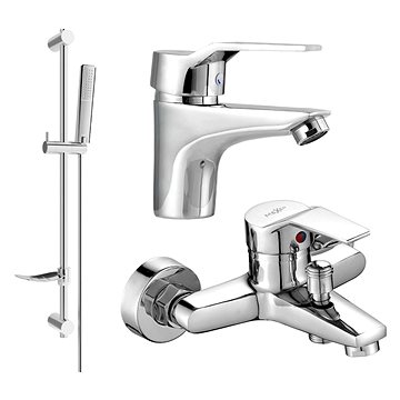 

MEXEN Caro DF72 SET vanová a umyvadlová baterie, chrom 746603DF72-00