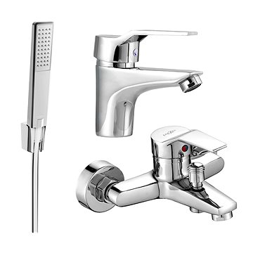 

MEXEN Caro R72 SET vanová a umyvadlová baterie, chrom 746603R72-00