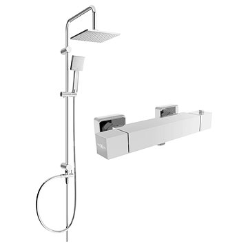 

MEXEN Tord sprchový sloup včetně sprchové termostatické baterie Cube, chrom ( 77200200-00 )