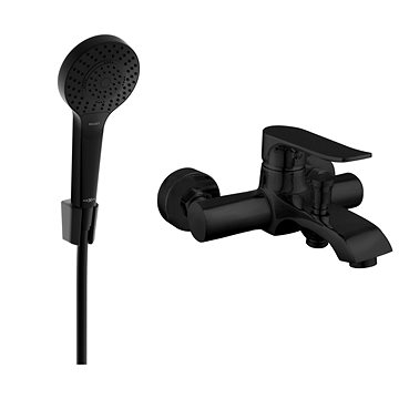

Mexen Pecos R05 Vanová baterie se sprchou set, černá (7273R05-70)