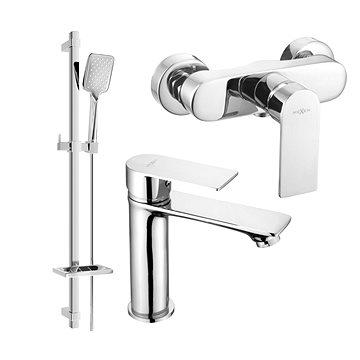 

Mexen Royo DQ62 Set umyvadlové a sprchové baterie s příslušenstvím, chrom (72204DQ62-00)