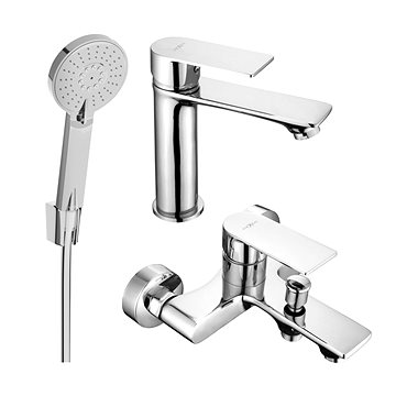 

Mexen Royo R40 Set umyvadlové a vanové baterie s příslušenstvím, chrom (72203R40-00)