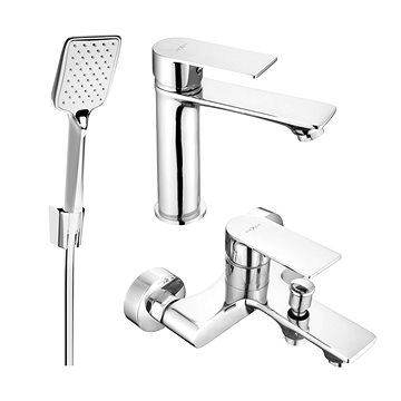 

Mexen Royo R62 Set umyvadlové a vanové baterie s příslušenstvím, chrom (72203R62-00)