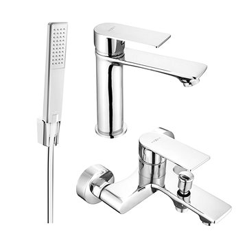 

Mexen Royo R72 Set umyvadlové a vanové baterie s příslušenstvím, chrom (72203R72-00)