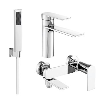 

Mexen Zero Set umyvadlová + vanová baterie s příslušenstvím R02, chrom (71103R02-00)