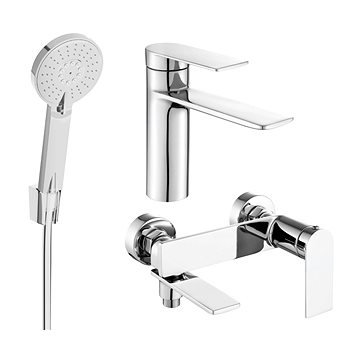 

Mexen Zero Set umyvadlová + vanová baterie s příslušenstvím R40, chrom (71103R40-00)