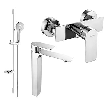 

Mexen Alexa Set umyvadlová + sprchová baterie s příslušenstvím DS40, chrom (71214DS40-00)