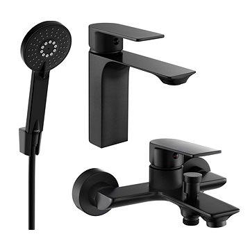 

Mexen Alexa Set umyvadlová + vanová baterie s příslušenstvím R40, černá (71203R40-70)