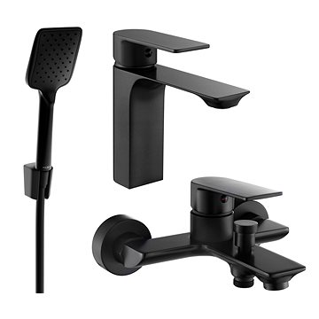 

Mexen Alexa Set umyvadlová + vanová baterie s příslušenstvím R62, černá (71203R62-70)