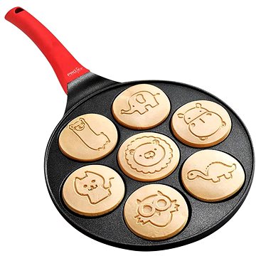 

MG Pancakes Pánev na palačinky Animals 26,5 cm, černá/červená