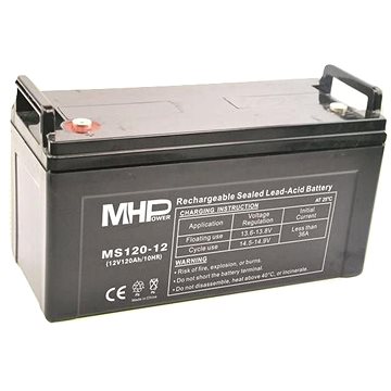MHPower MS120-12 olověný akumulátor AGM 12V/120Ah, Terminál T2 - M8; MS120-12