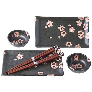 

Made in Japan Sushi set Black & Pink Sakura MIJ 6 ks