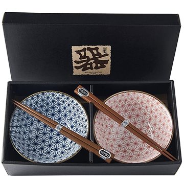 

Made In Japan Set misek Asanoha Design s hůlkami 400 ml 2 ks
