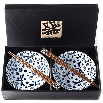 

Made In Japan Set misek Blue Dragonfly s hůlkami 400 ml 2 ks