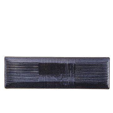 

Made In Japan Sushi talíř hranatý, černý Lines 33X10