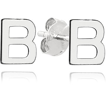 

MINET Stříbrné náušnice písmeno "B" (Ag 925/1000, 0,8 g)