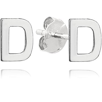 

MINET Stříbrné náušnice písmeno "D" (Ag 925/1000, 0,8 g)