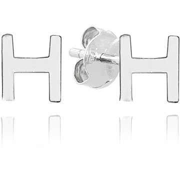 

MINET Stříbrné náušnice písmeno "H" (Ag 925/1000, 0,75 g)