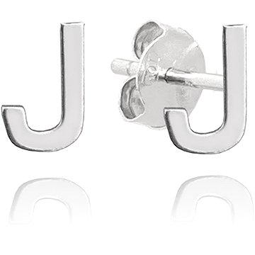 

MINET Stříbrné náušnice písmeno "J" (Ag 925/1000, 0,6 g)