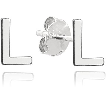 

MINET Stříbrné náušnice písmeno "L" (Ag 925/1000, 0,65 g)