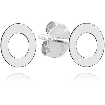 

MINET Stříbrné náušnice písmeno "O" (Ag 925/1000, 0,8 g)