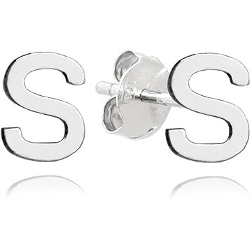 

MINET Stříbrné náušnice písmeno "S" (Ag 925/1000, 0,65 g)