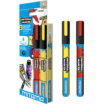 MITAMA UNI, 2,5 mm, žlutý-červený, 2 ks