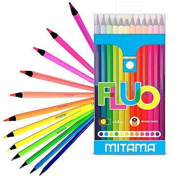 

MITAMA FLUO kulaté 3.3 mm, 12 ks