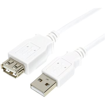 

OEM USB 2.0 prodlužovací 1.8m A-A extra stíněný bílý