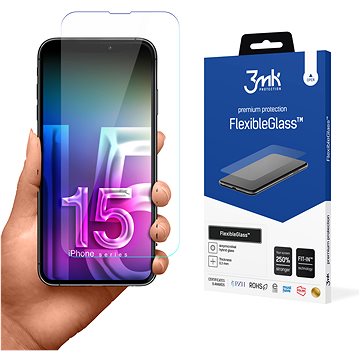 

3MK hybridní sklo FlexibleGlass pro Apple iPhone 15 Pro Max