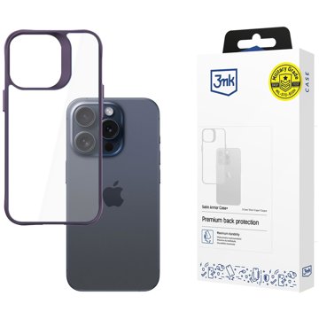 

3MK Satin Armor Case+ Purple pro Apple iPhone 15 Pro