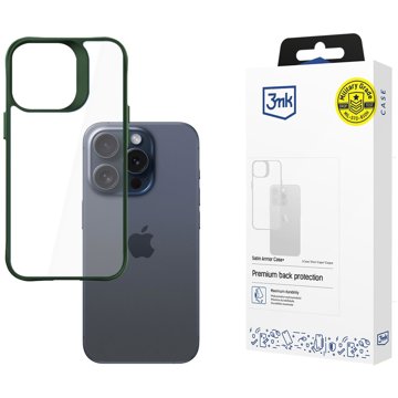 

3MK Satin Armor Case+ Green pro Apple iPhone 15 Pro Max