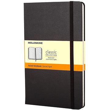 MOLESKINE L, tvrdé desky, linkovaný, černý