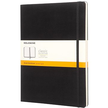 MOLESKINE XL, tvrdé desky, linkovaný, černý