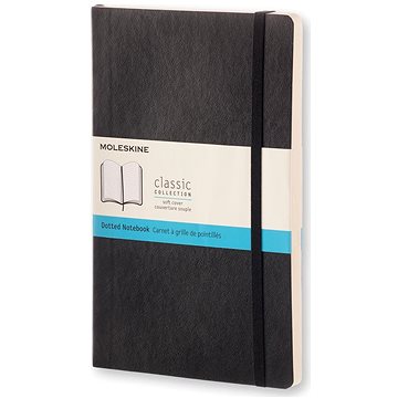 

MOLESKINE L, měkké desky, tečkovaný, černý