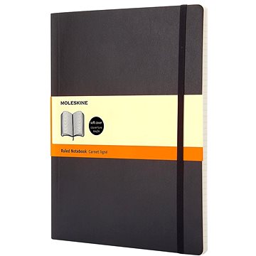 MOLESKINE XL, měkké desky, linkovaný, černý
